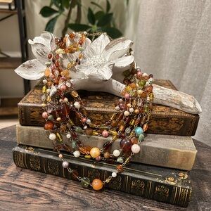 Lia Sophia “Beaumont” Multicolor Beaded Necklace